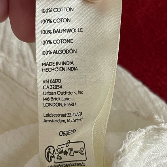 Free People We the Free Oversized Cardiff Top Optic White XS NWT - Picture 11 of 16